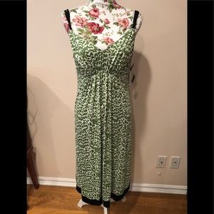 Anne Klein green night gown pajama dress